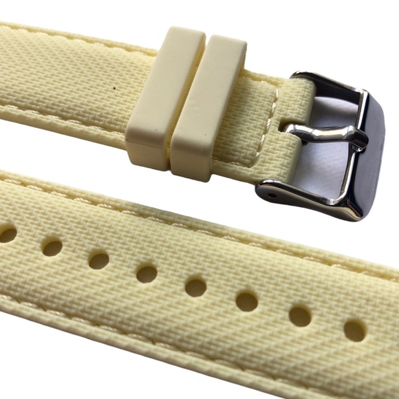 5/$20 NEW Mellow YELLOW Silicone Sport Band Apple Watch 38/40/41mm M Buckle - Picture 3 of 7